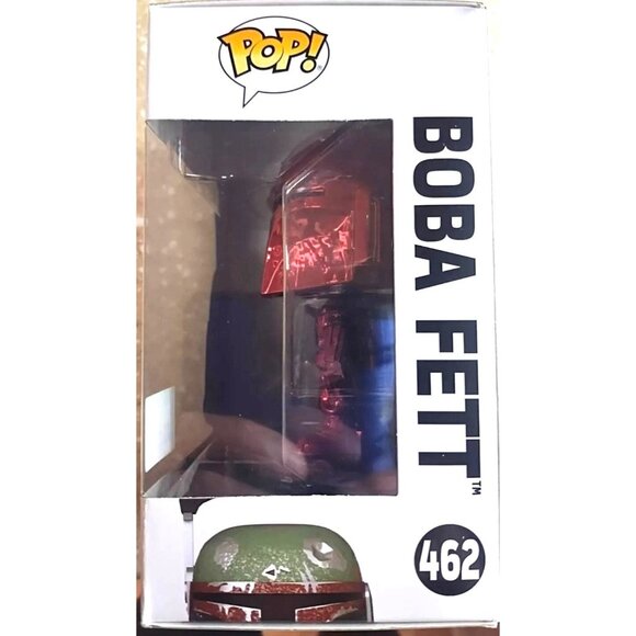 Funko Pop Star Wars Boba Fett #462 Target Exclusive Red Chrome Figure - Picture 6 of 8